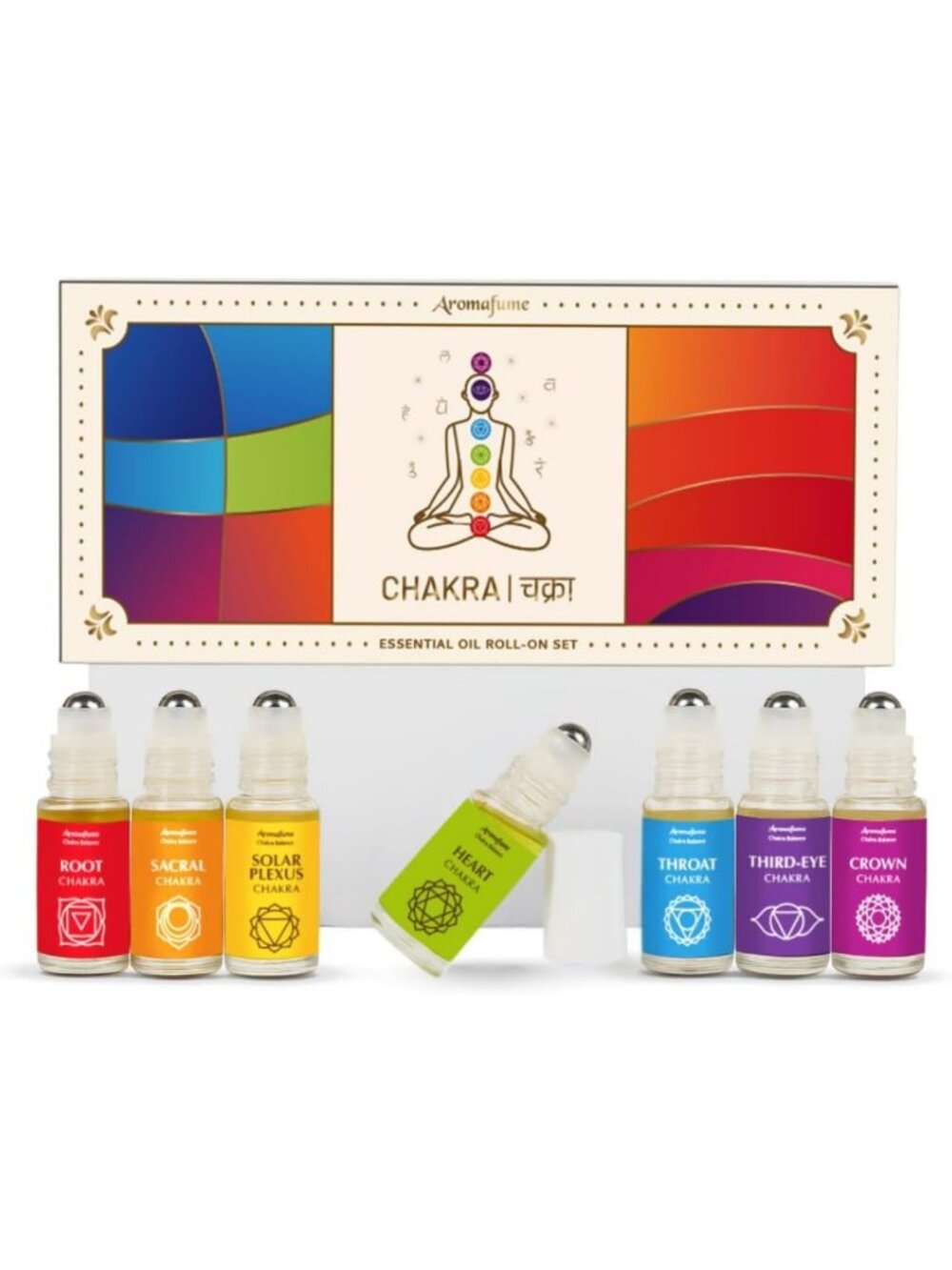 7 Chakra Essential Oil Roll-On Gift Set | Healing Aromatherapy Blends 7x6ml